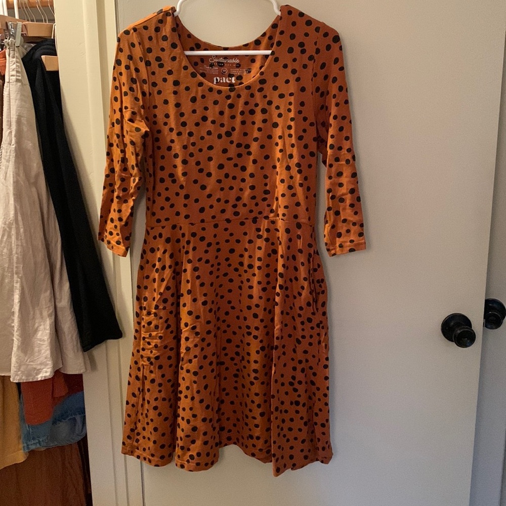 Pact Chester Cheetah/Flinstones Pocket Dress
